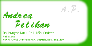 andrea pelikan business card